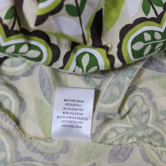 Vintage Y2K Womens Medium Baby Doll Lace Tank Top Green Floral 90s Bella Swan - Picture 7 of 10